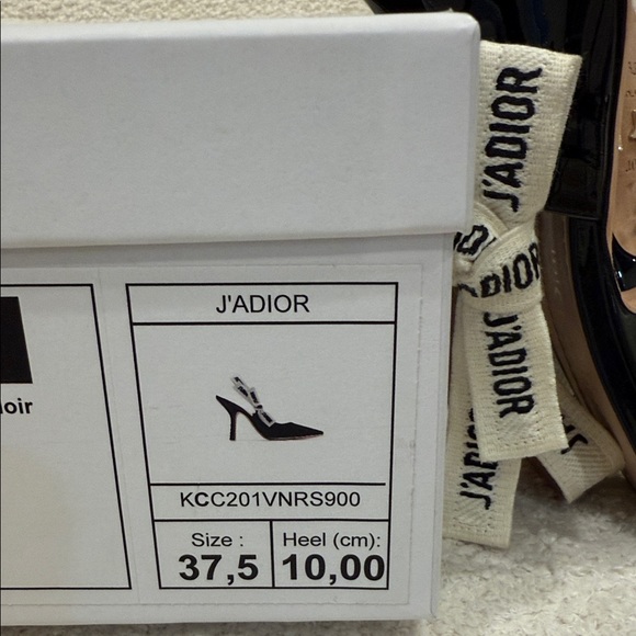 Dior J'Adior Black Patent Slingback Heels - Picture 6 of 6